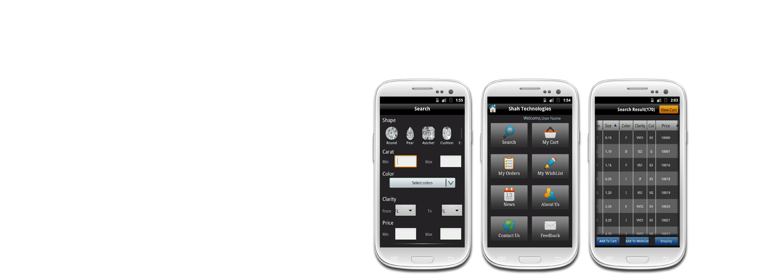 Diamond Inventory android application /
